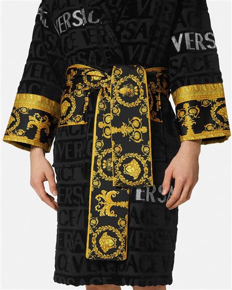 Peignoir Versace Allover Noir .